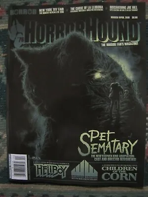 Horror Hound # 76 Uncirculated Pet Sematary 2019 & Hellboy  OUT OF PRINT • $12