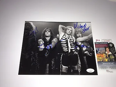 Steel Panther Signed Photo Michael Starr Satchel Stix Zadinia Lexxi Foxx JSA  • $124.99