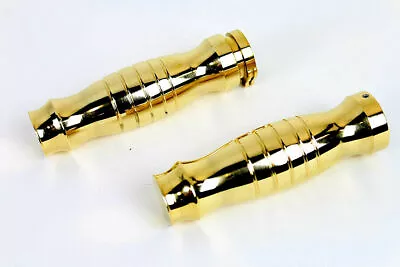 Profile Barrel Grip Set Brass For Harley Davidson By V-Twin 28-0460 • $121.46