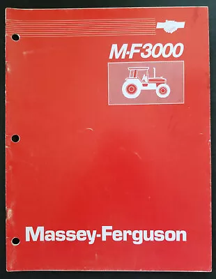 Massey Ferguson MF 3000 Tractors Selling Guide Manual • $22