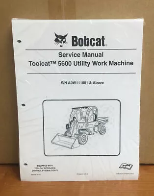 Bobcat 5600 Toolcat Utility Vehicle Service Manual Shop Repair Book 4 # 6904792 • $49.50