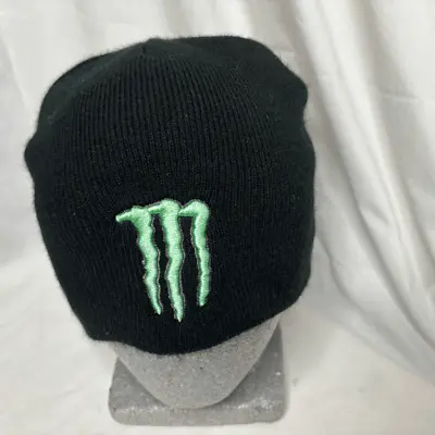 MONSTER Energy Drink Knit Beanie Winter Snow Cap Black One-Size • $15
