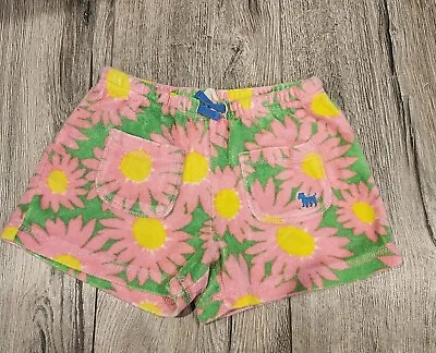 Mini Boden Girls Terry Floral Shorts Size 7Y EUC! • $9.99