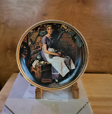 Vintage Norman Rockwell Plate  Dreaming In The Attic   Plate #5780ag • $16.99