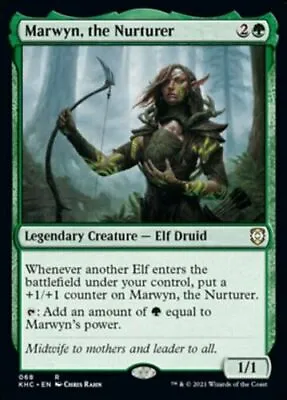 1 MARWYN THE NURTURER - Elf - Commander - MTG  - Magic The Gathering • £4.99