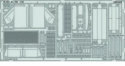 Eduard 1/35 Su-100 Tank Destroyer Detail Parts (PE) For Zvezda Kits • $35