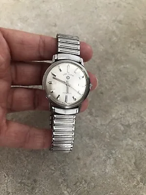 Vintage Lord Elgin Micromatic Self Winding Stainless Steel Silver Watch • $175