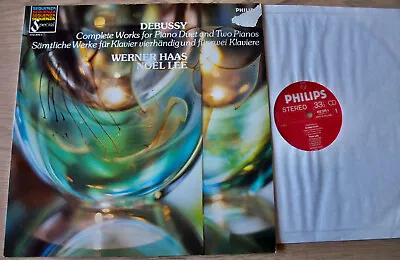 Philips 412 375-1 Debussy Works For Piano Duet/2 Pianos Lp Haas 1984 Nm- Holland • $4.98