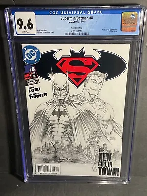 Dc Superman/batman # 8 (2004) Michael Turner Sketch Variant Cgc 9.6 Free S/h • $49.99