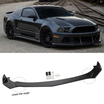 For Ford Mustang 2000-2021 Front Bumper Lip Body Kit Splitter Chin Spoiler Black • $59.99