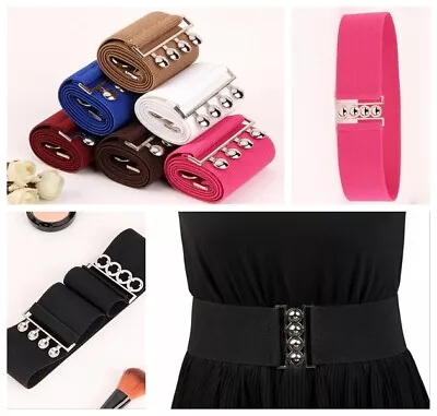 £5.59 • Buy Elastic Waist Belt Vintage Retro Rockabilly 50s Classic Nurse Cincher Belt Acces