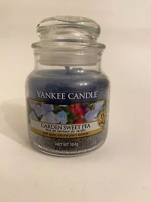 Yankee Candle (old Logo) Garden Sweet Pea Small Candle Jar • £1.04