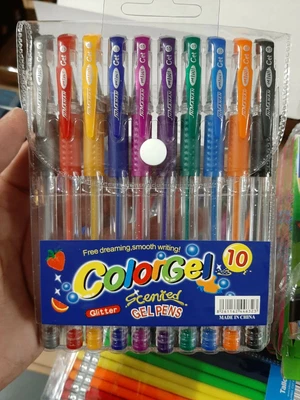£2.99 • Buy  10pc Quality Glitter Gel Pens Scented Smooth Writing Drawing Pens