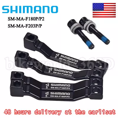 Shimano 160 To 180/203mm Disc Brake Rotor Adapter PM/IS Front Rear Bike Caliper • $9.86