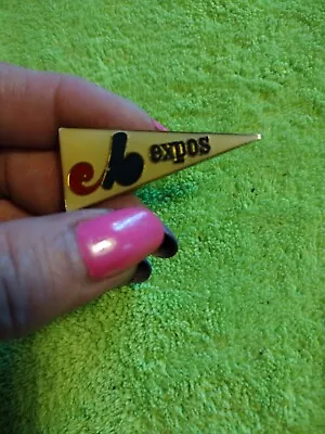 Vintage MLB Montreal Expos Baseball Pennant Enameled Pin • $14.40