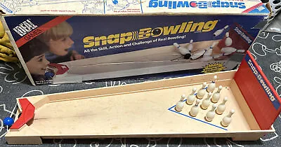 Vintage 1972 IDEAL Table Top SNAP BOWLING Game Splits Spares Strikes Action Box • $64.99