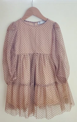 $42 • Buy Zara Girl Velvet Dot Dress, 6Y