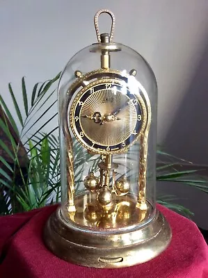 Vintage SCHATZ Mechanical Torsion Clock400 Days Anniversary MovementBrassDome • £0.99