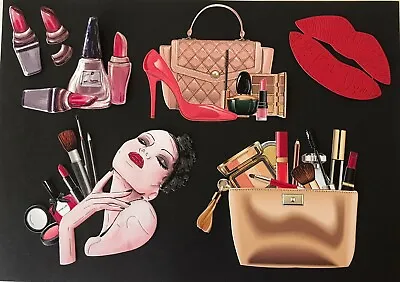 Assorted Large Makeup  Handbag And Shoes Die Cuts • £3.20