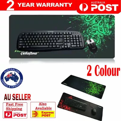 $5.99 • Buy Razer Non-Slip Smooth Gaming Mouse Pad Keyboard Mat Desk Speed Mousepad 90x30cm