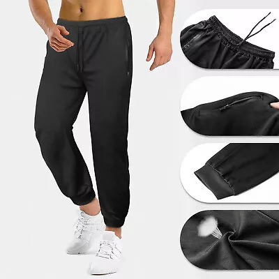 Men's Athletic Joggers Gym Running Pants Lightweight Active Jogging Pant Walking • $13.98