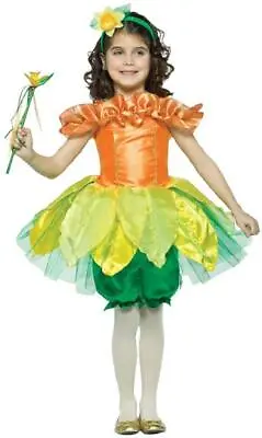 Daffodil Botanicals Flower Cute Garden Girl Fancy Dress Halloween Child Costume • $44.57
