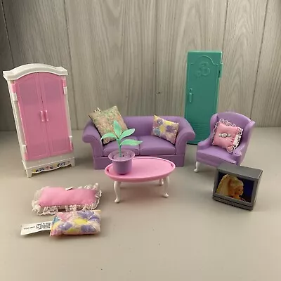Barbie Folding Pretty House Living Room Playset (not Complete) Plus Bonus Locker • $34.95