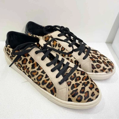 $19.84 • Buy Zara Animal Print Leopard Leather Sneakers 39
