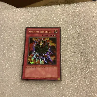 Yugioh Mask Of Restrict 1st Edition Ultra Rare LON-018 HP • $60