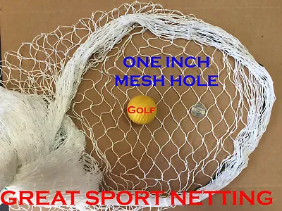 Sports Net 10FT X 25FT Barrier Netting Street Hockey Golf Backstop La Cross  • $39.89