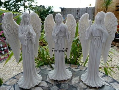 £13.95 • Buy GUARDIAN ANGEL ORNAMENT ~ HOME MEMORIAL GARDEN GRAVE ~  20cm FIGURINE
