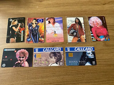 £10 • Buy Various Phone Cards Including Kylie Minogue, Madonna & Tina Turner