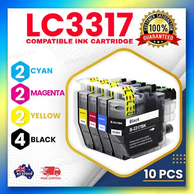 10x Ink Cartridges LC-3317 Compatible For Brother MFC-J5330DW J5730DW J6730DW   • $40.50
