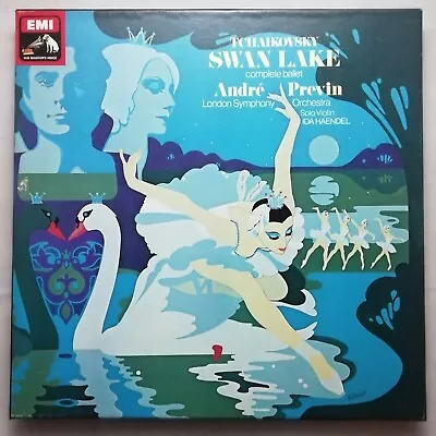 EMI 3 LP Box SLS 5070 QUAD TAS LIST: Tchaikovsky - Swan Lake / Haendel / Previn • £75