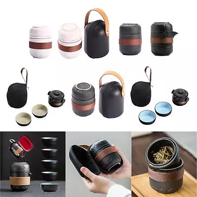 Portable Travel Tea Set Ceramic Gongfu Porcelain Teapots Tea Infuser Chinese Tea • £21.71