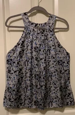 Violet & Claire Sleeveless Blouse. Size Large. Black Blue And Gray EUC • $7.99