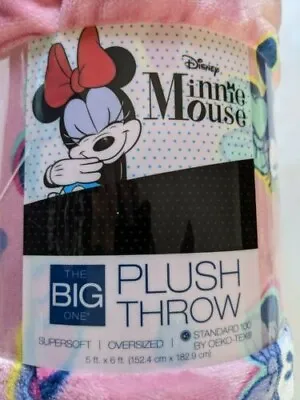 Disney's Minnie Mouse The Big One Oversized Supersoft Plush Throw | 5x6 Ft NEW • $24.95