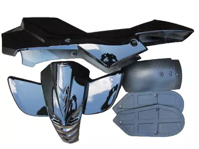 Mini ATV Quad Bike Quadard Plastics Fairing Kit Full Complete Plastic Kit Black • £31.99