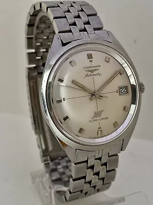 £650 • Buy Vintage 1960’s Stainless Steel ULTRA-CHRON Longines Automatic Watch