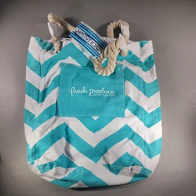 Fresh Produce Aqualux Canvas Tote Bag Purse NWT Live  Life Enjoy Color • $19.99