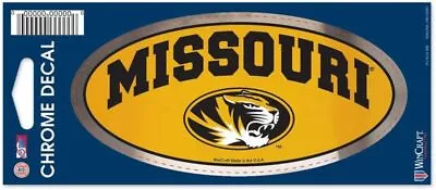 NCAA Missouri Tigers Chrome Decal 3  X 6  • $12.99