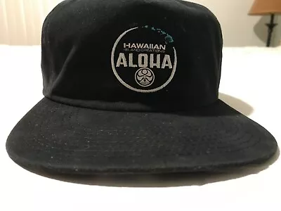 Hawaiian Island Creations Aloha Black Snap Back Hat • $17