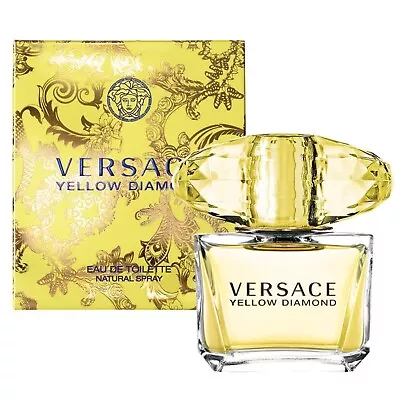Versace Yellow Diamond EDT Spray Fragrance For Women 3.0 Oz / 90 Ml New In Box • $32.99