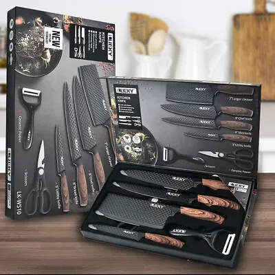 6 Pieces Kitchen Knife Set Everich Chef Knives Stainless Steel Nonstick Scissor • $26.69