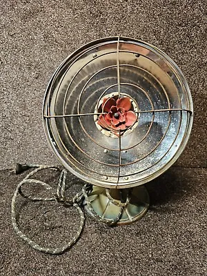Rare Vintage Anderson Pitt Space Heater With Unique Flower Center Element • $88