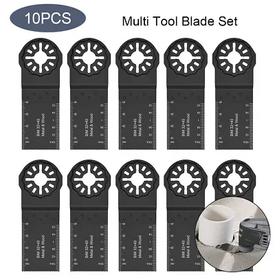 $29.99 • Buy 10Pcs Starlock Oscillating Tool Blades Durable Multi Tool Blades For Wood& Metal