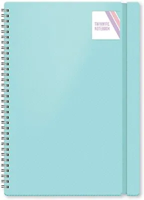 A5/A4 Notebook Note Pad Twin Wire Spiral Poly Pastel Banded Lined Journal Ruled • £3.29