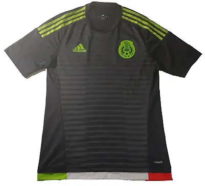 Adidas Mexico Jersey Medium Adizero Authentic Player Issue Black Green 2015 • $112