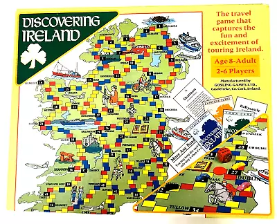 VTG 1987 DISCOVERING IRELAND Travel Strategy Board Game Homeschool SHIPS FREE • $34.95