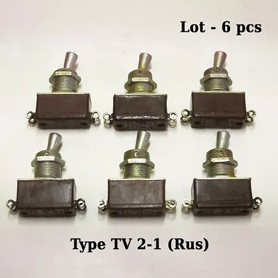 Toggle Switch- TV2-1- MILITARY USSR. Lot 6 Pcs. • $11.50